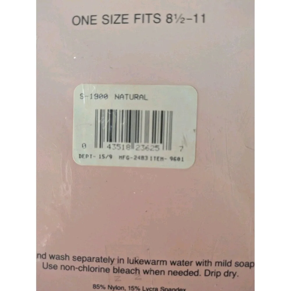 VTG `90 Jaclyn Smith Silky Sheer Natural Knee Highs Size 8.5 To 11